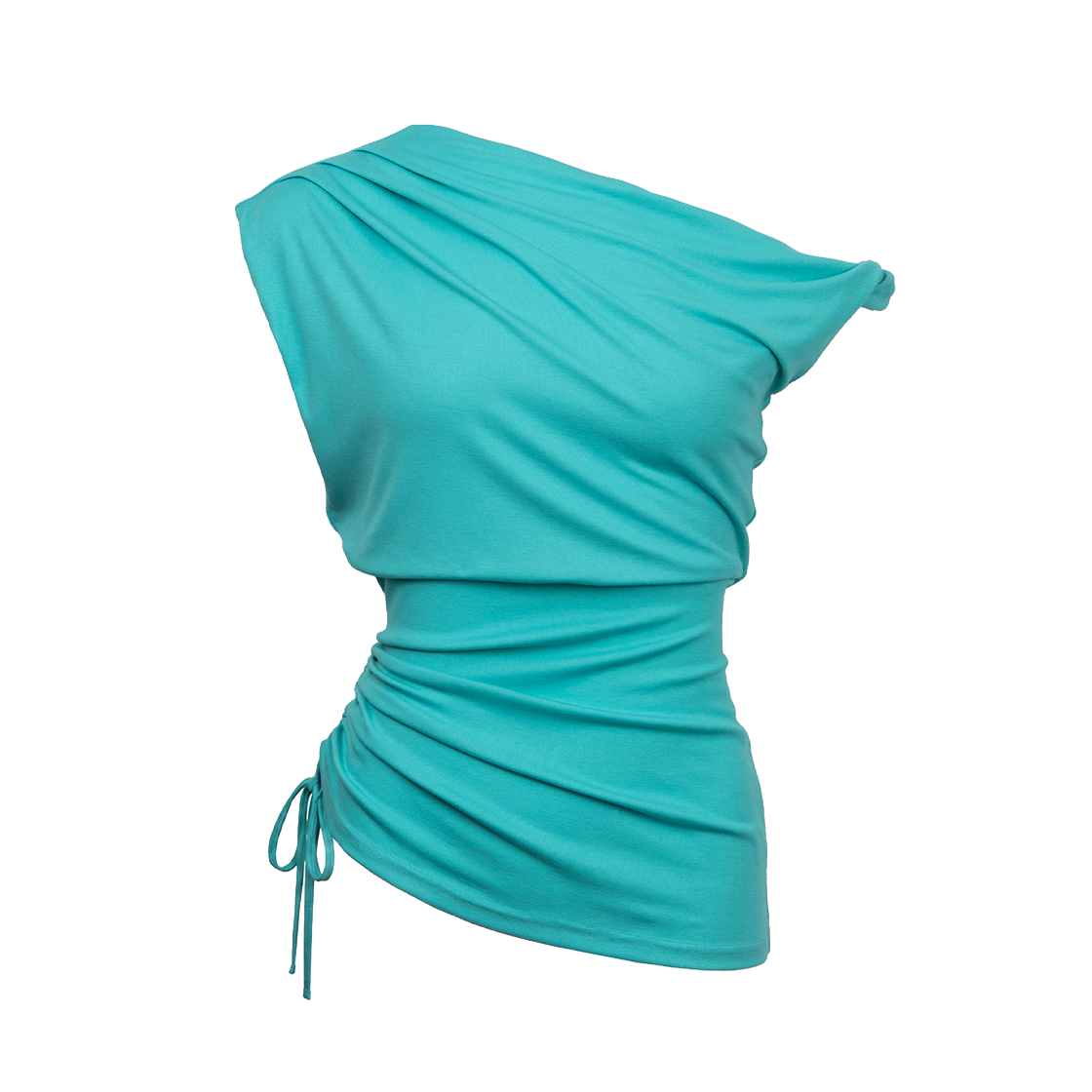 러프넥 트위스트 스트랩 셔링 탑 민트(Roughneck Twist Strap Shirring Top Mint)