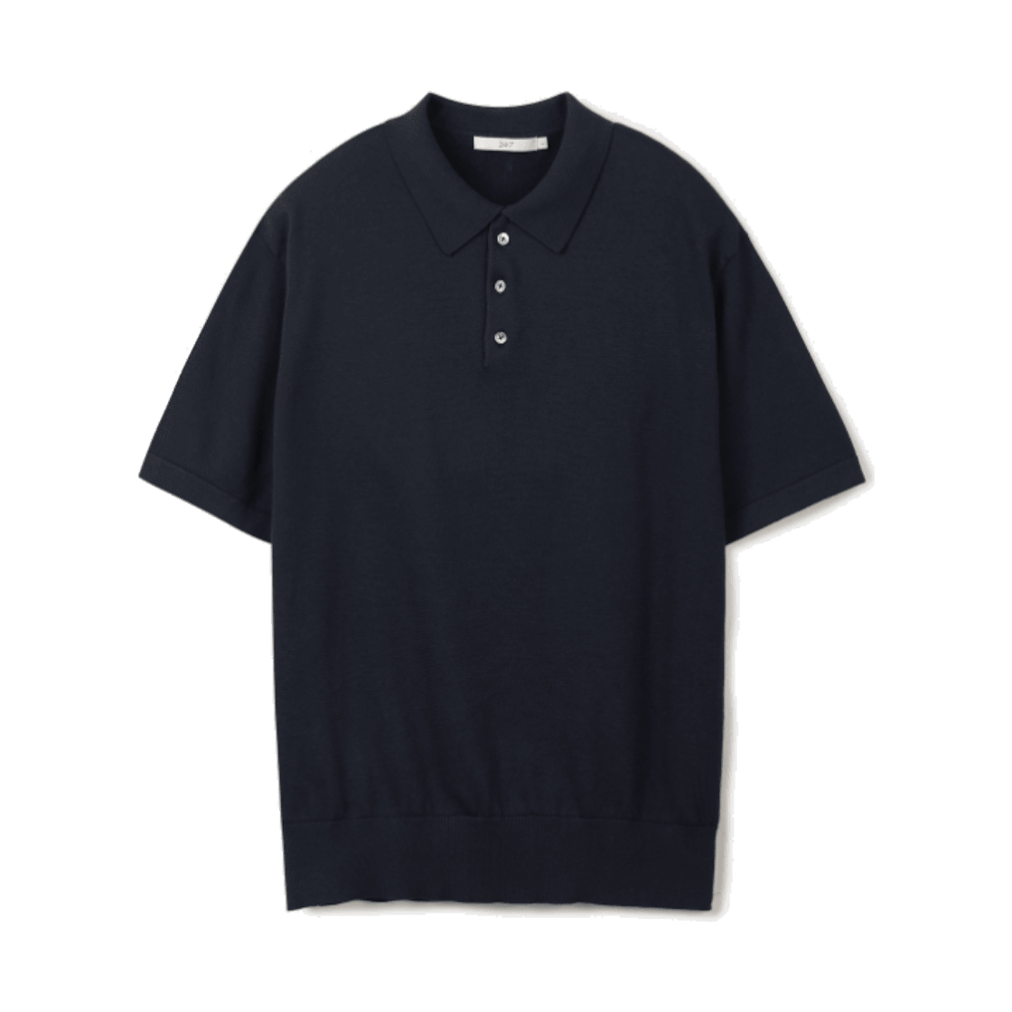 TMWAX26204NYD 24/7 Series Supima Cotton Collar H/S Knit Dark Navy
