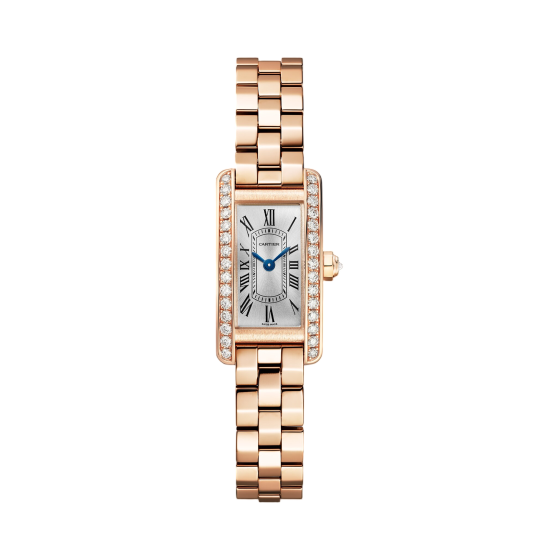 까르띠에 탱크 아메리칸 워치 핑크 골드 다이아 셋팅 핑크 골드(Cartier Tank Américaine Watch Pink Gold Diamond-Set Pink Gold) - 1