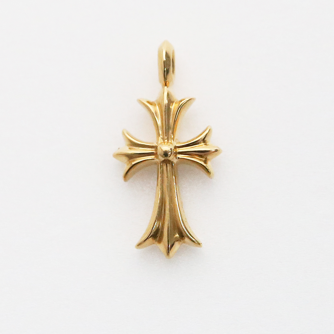 한스룸 크롬하츠 22K 타이니팻 크로스 파베 핑크 사파이어(Hansroom Chrome Hearts 22K Tiny Fat Cross Charm Pave Pink Sapphire) - 3