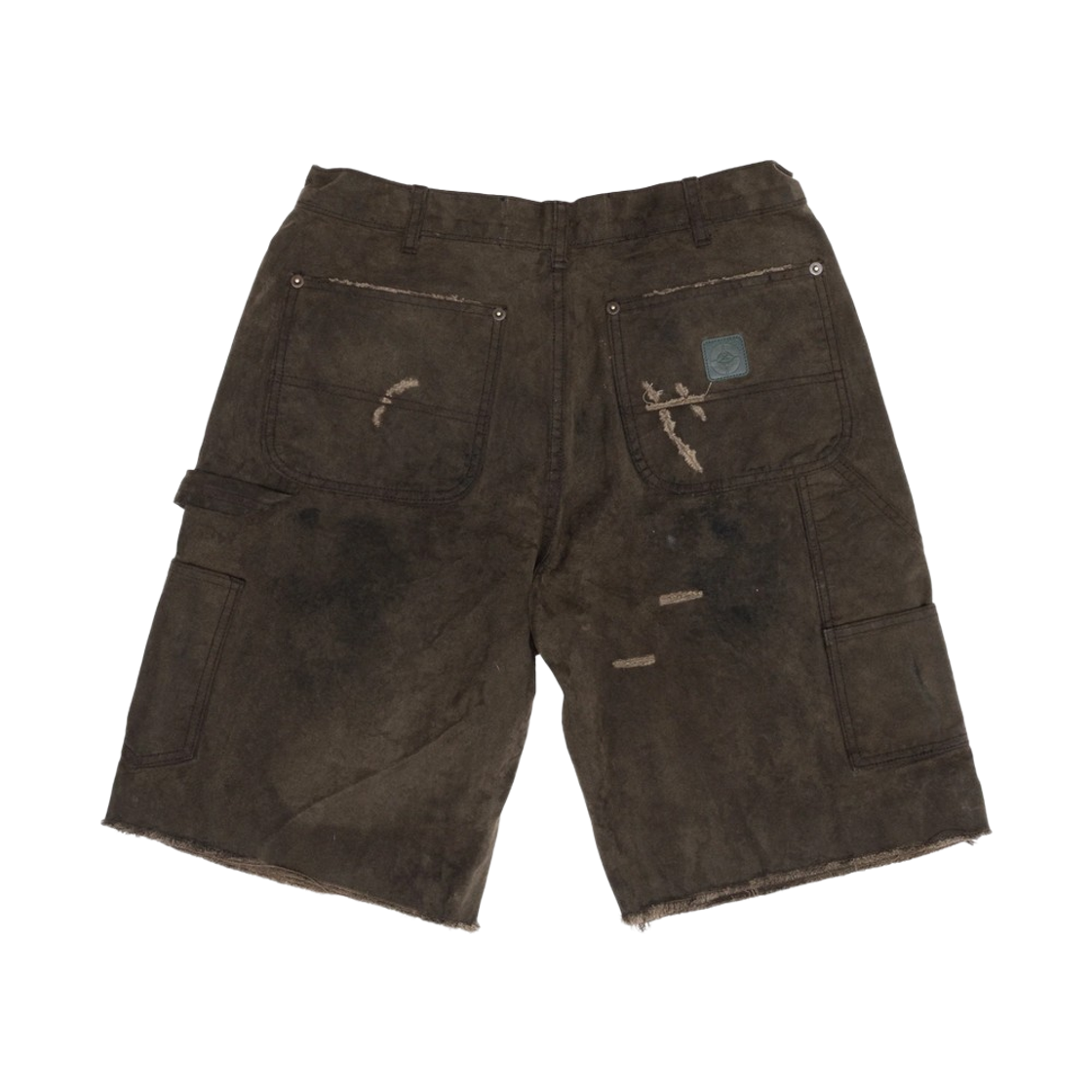 팔리 할리우드 신드 4 낫띵 왁스드 캔버스 더블 니 쇼츠 브라운(Paly Hollywood Sinned 4 Nothing Waxed Canvas Double Knee Shorts Brown) - 2