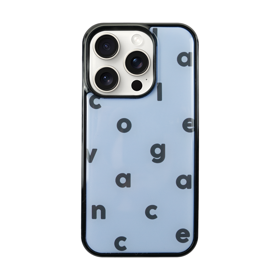 p49 COLLAGEVACANCE Logo Alphabet Color Epoxy Case Blue