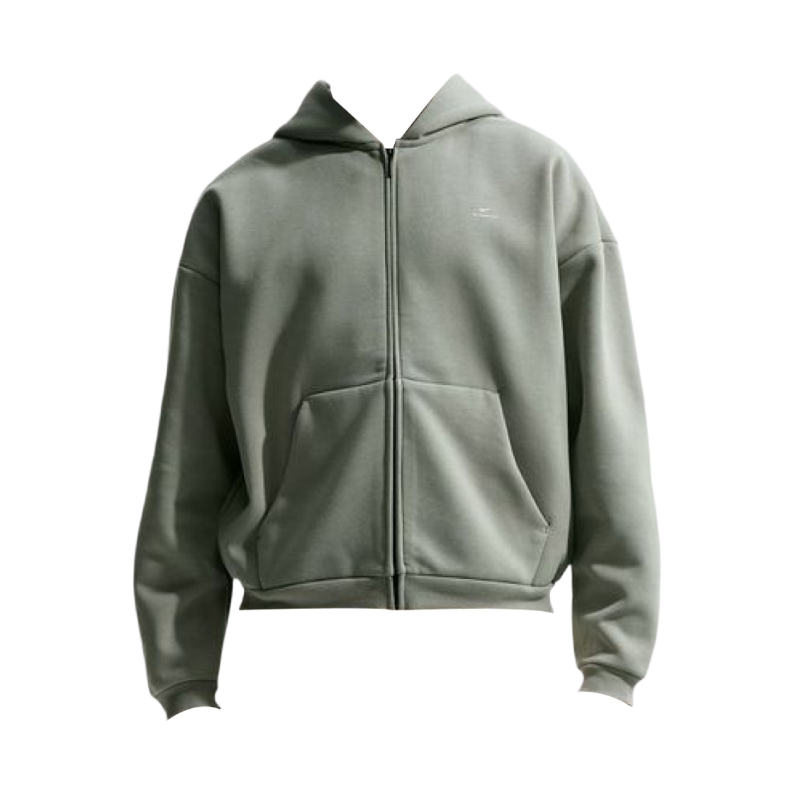 IO3690-059 Nike Standard Issue Therma-Fit Full-Zip Basketball Hoodie Dark Stucco Pale Ivory - Asia