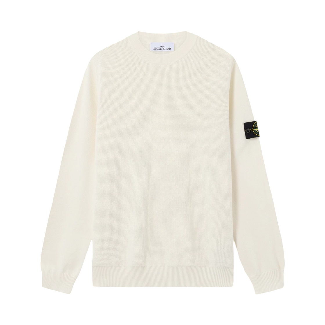 L1S1551000-29S00B5-V0093 Stone Island 5100029 Micro Stitch Soft Organic Cotton Loose-Fit Crewneck Jumper with Raglan Sleeves - 26SS