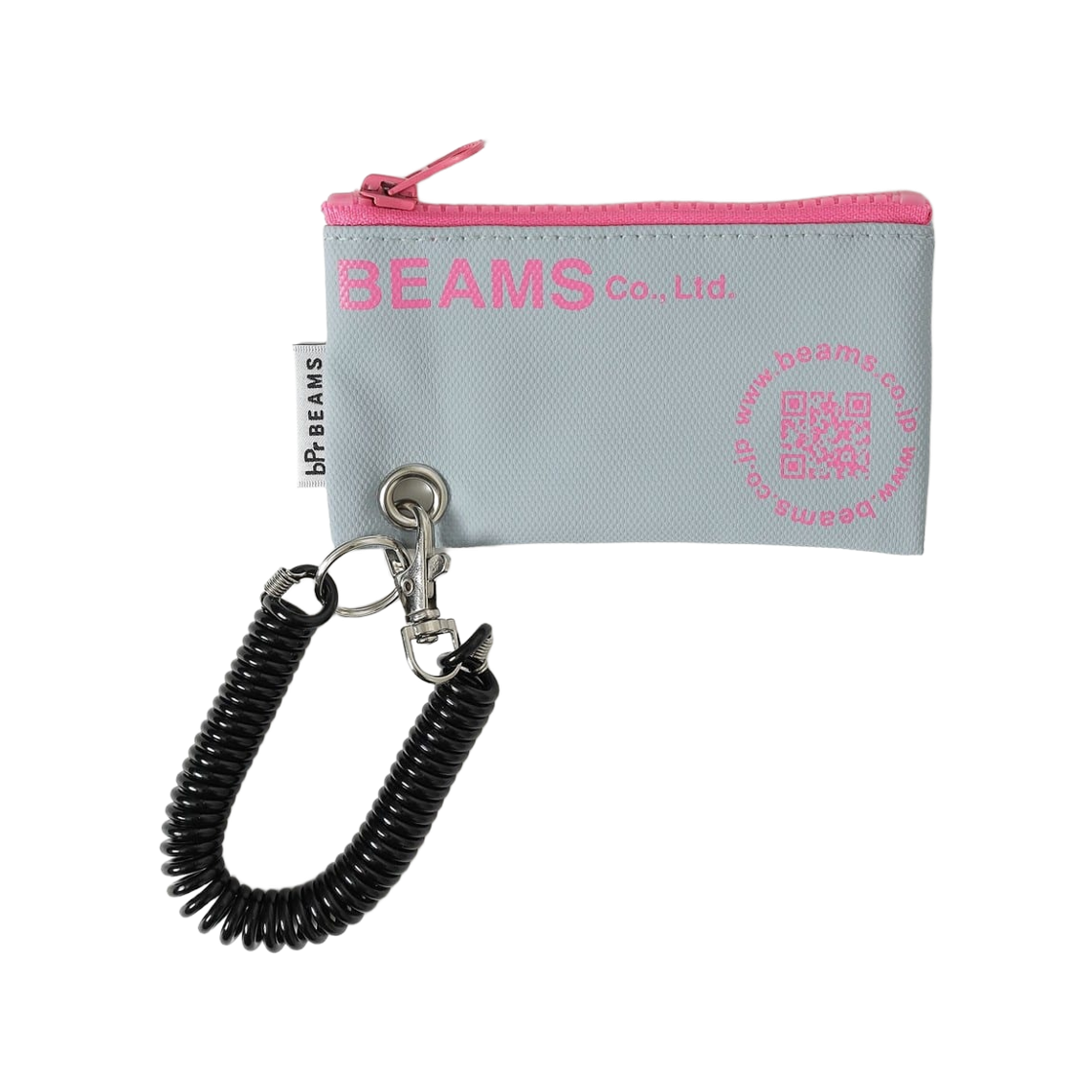 bPr 빔즈 타포린 로고 파우치 XS 그레이(bPr Beams Tarpaulin Logo Pouch XS Gray)