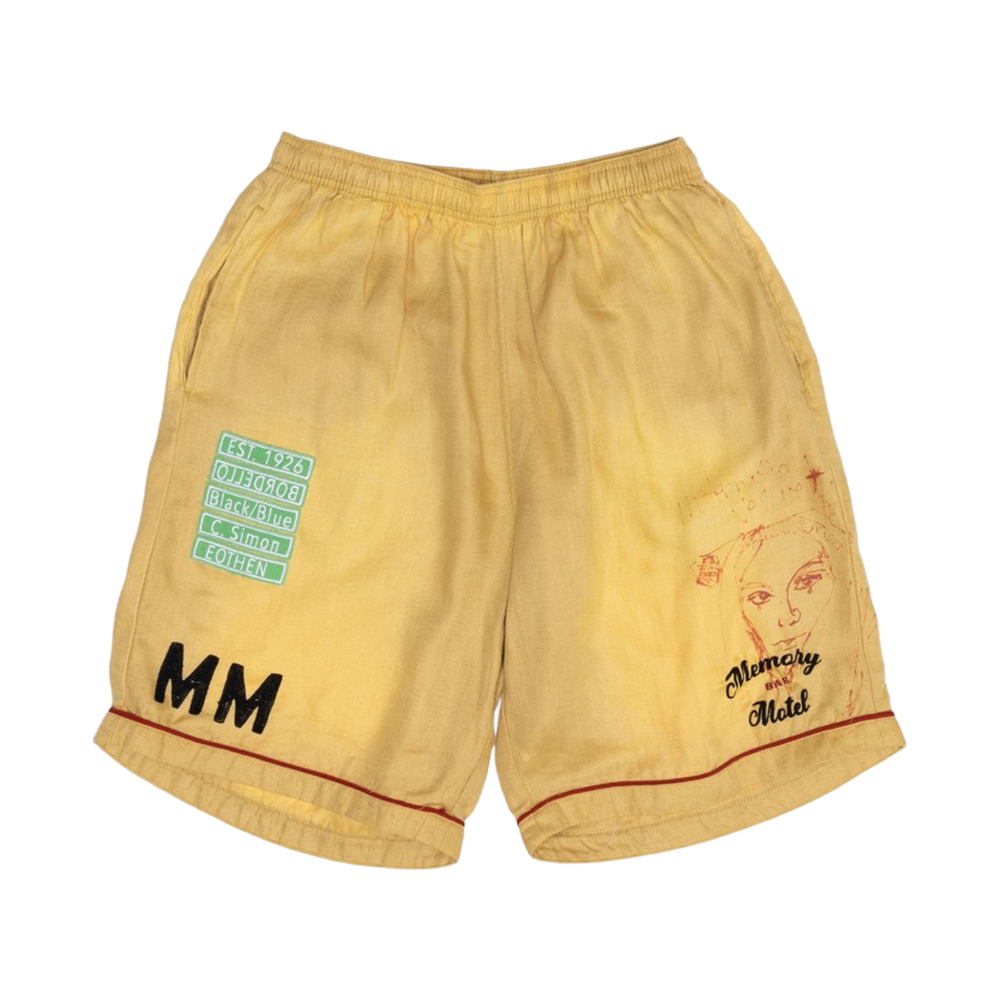 팔리 할리우드 몬타우크 볼링 쇼츠 옐로우(Paly Hollywood Montauk Bowling Shorts Yellow)