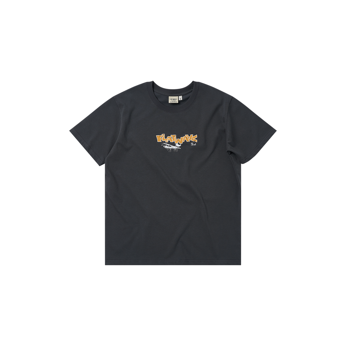 플랫웨이브 인 서울 윈드 프린트 티셔츠 차콜(Flatwave in Seoul Wynd Print T-Shirts Charcoal) - 1