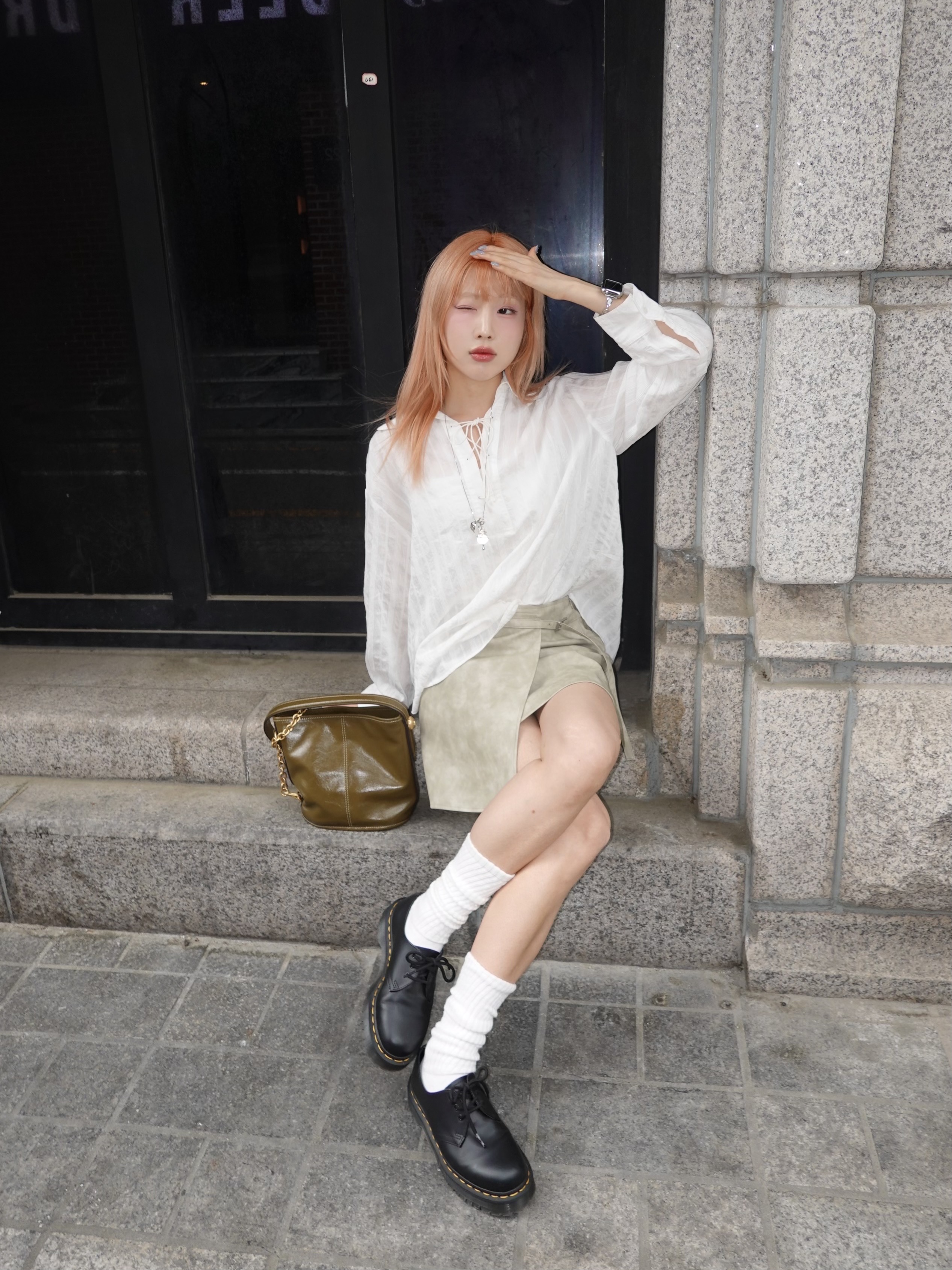 Dr. Martens 1461 Bex Black 착용 스타일 - 5