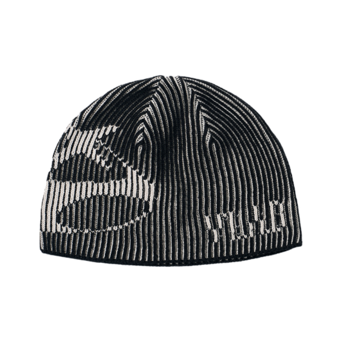 디미트리블랙 VLAD 심볼 로고 투 톤 니트 비니 블랙(Dimitri Black VLAD Symbol Logo Two Tone Knit Beanie Black)