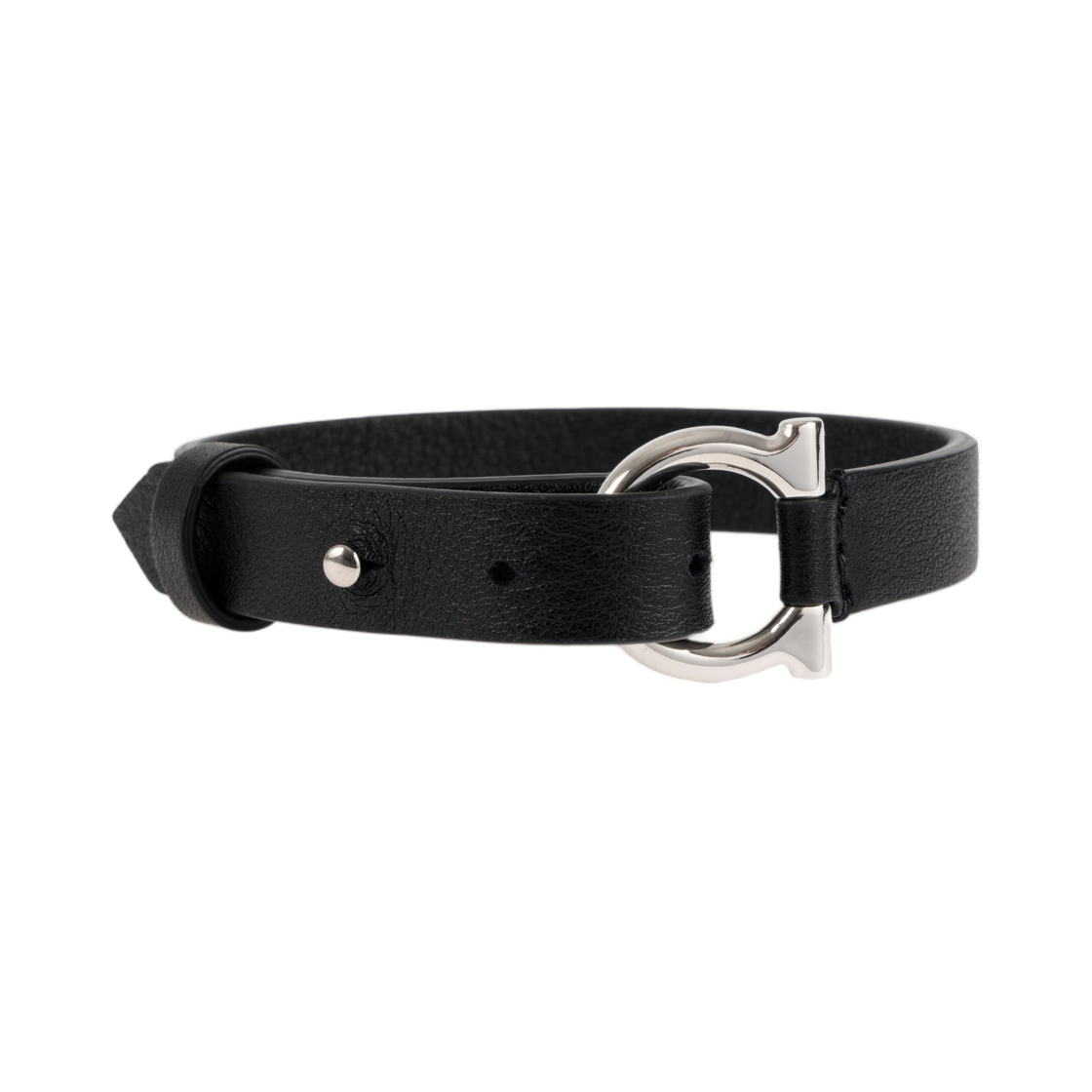770406-791076 Ferragamo Gancini Bracelet Silver Black