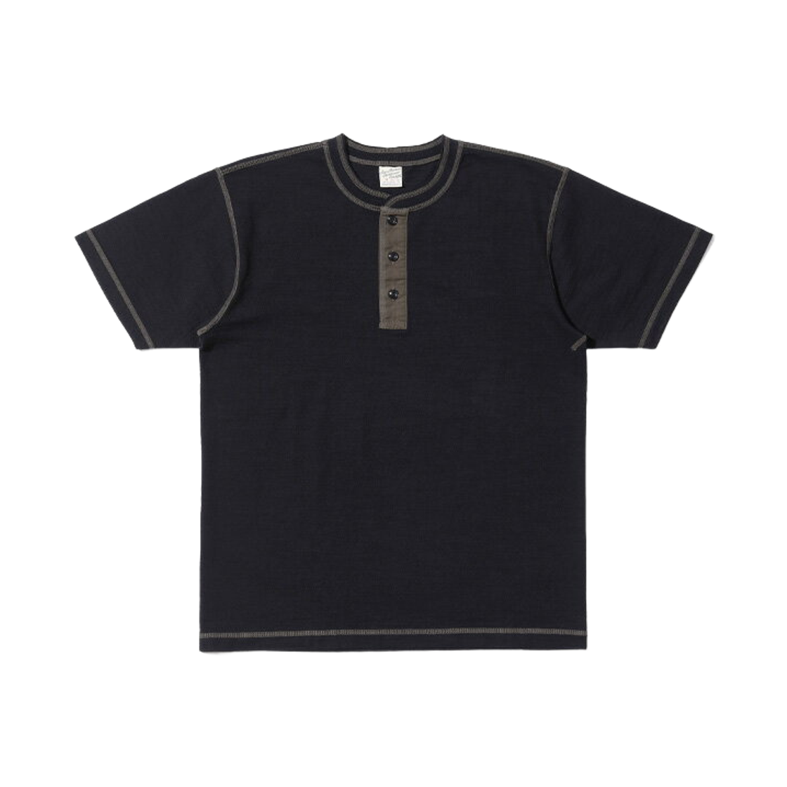 버즈 릭슨 슬럽 얀 헨리넥 티셔츠 블랙(Buzz Rickson's Slub Yarn Henley Neck T-Shirt Black) - 1