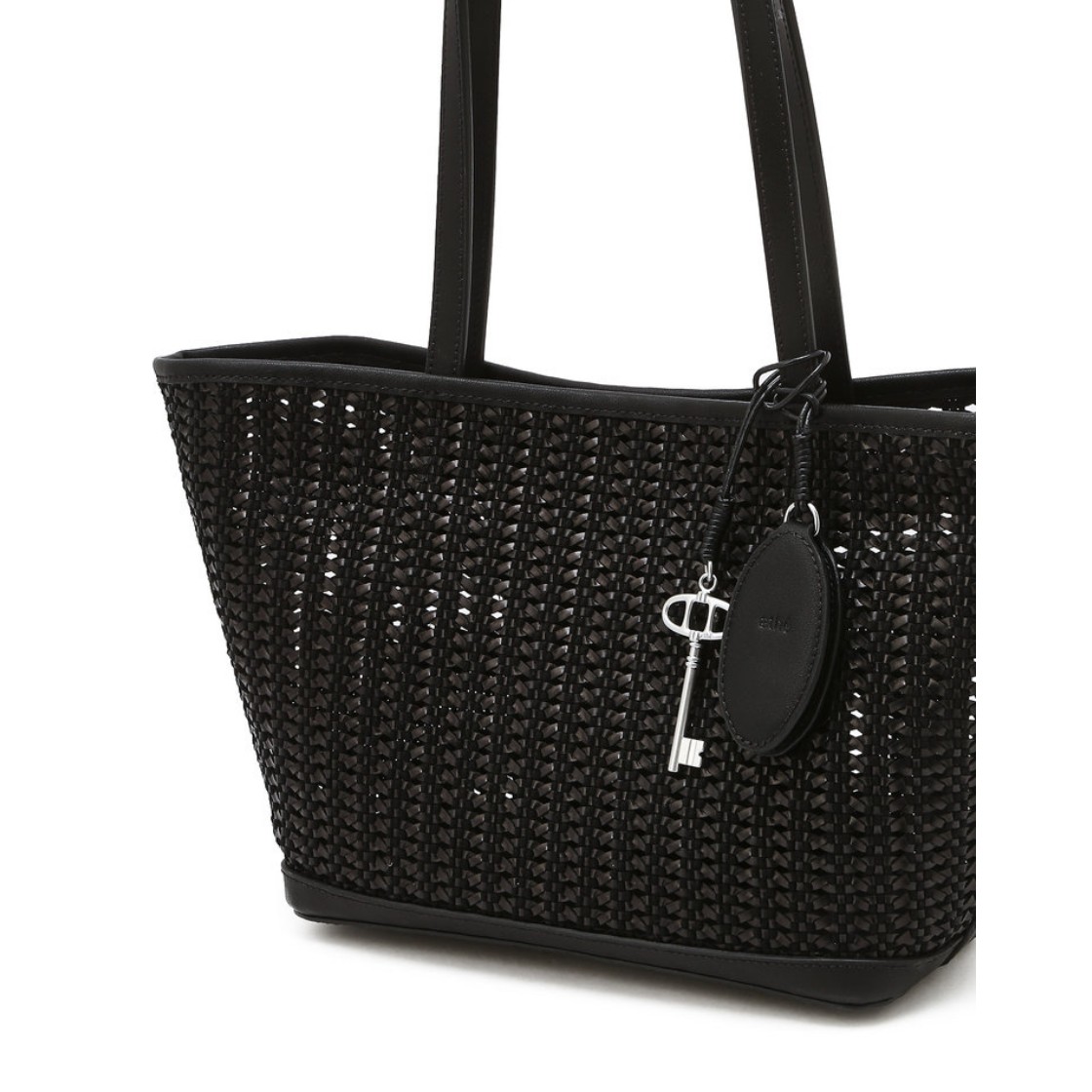 아떼 바네사브루노 액세사리 블랙 파니에 메쉬 숄더백 M AABA6E843BK 블랙(Athe Vanessabruno Acc Panier Black Panier Mesh Shoulder Bag M Aaba6E843Bk Black) - 4