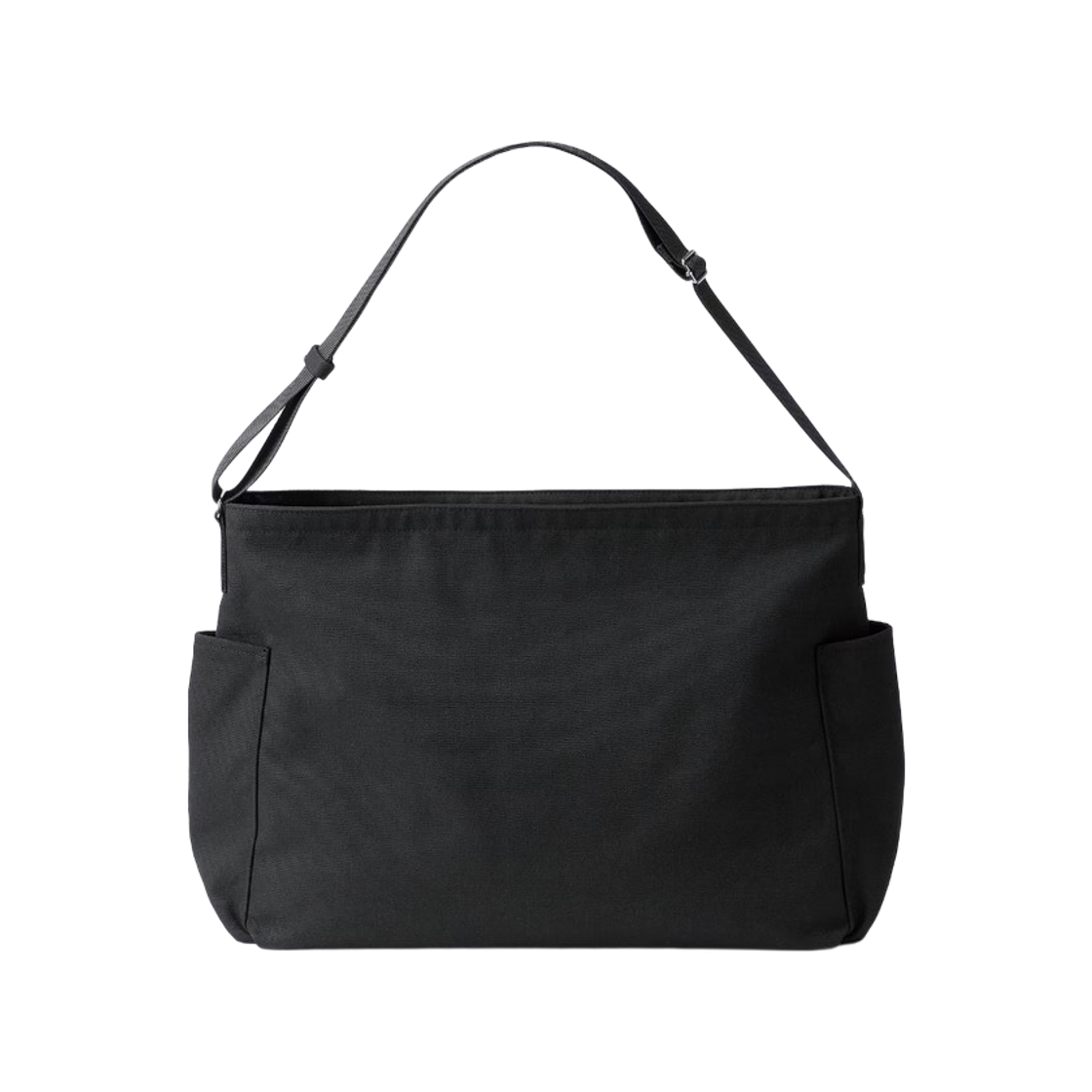 GU 캔버스 숄더백 +E 블랙(GU Canvas Shoulder Bag +E Black)