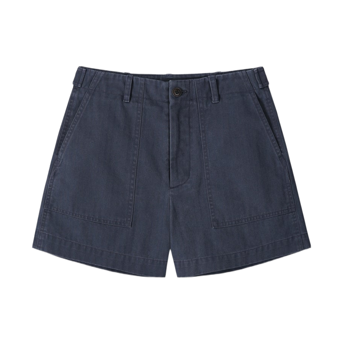 (W) 토니웩 가먼트 워시드 HBT 퍼티그 쇼츠 페이디드 네이비((W) Tonywack Garment Washed HBT Fatigue Shorts Faded Navy)
