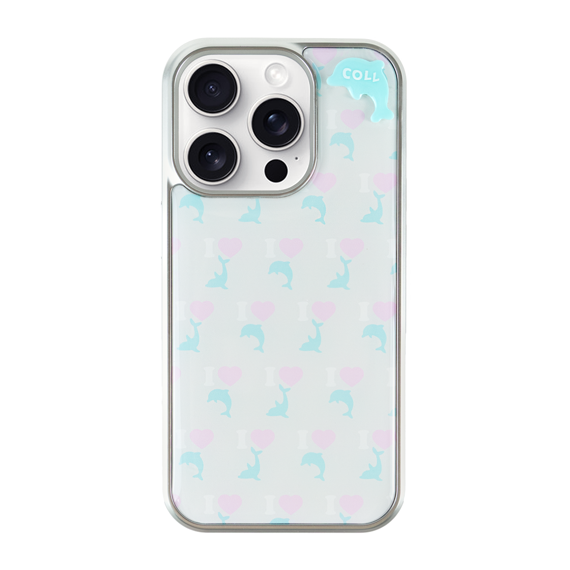 꼴라주바캉스 아이 러브 씨프렌즈 펜던트 에폭시 케이스 스몰 돌핀(COLLAGEVACANCE I ♥ Sea Friends Pendant Epoxy Case Small Dolphin)