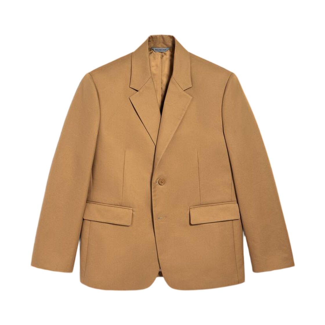 발렌시아가 싱글 브레스티드 노멀 핏 자켓 카멜(Balenciaga Single-Breasted Normal Fit Jacket Camel)