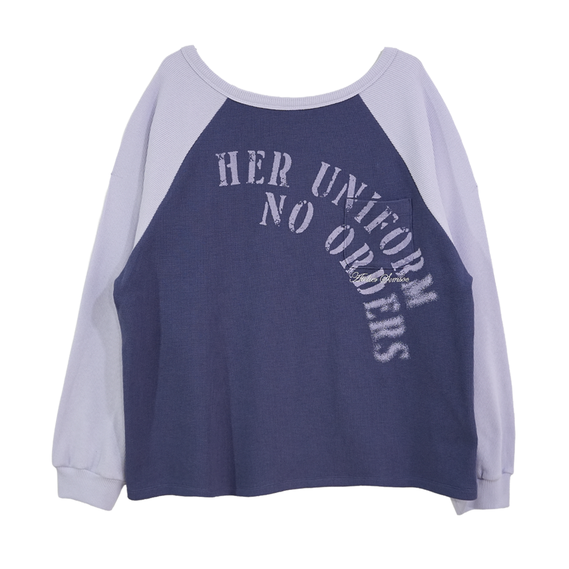 솜속 밀리 아트웍 레글런 탑 라벤더(SOMSOC Milli Artwork Raglan Top Lavender)