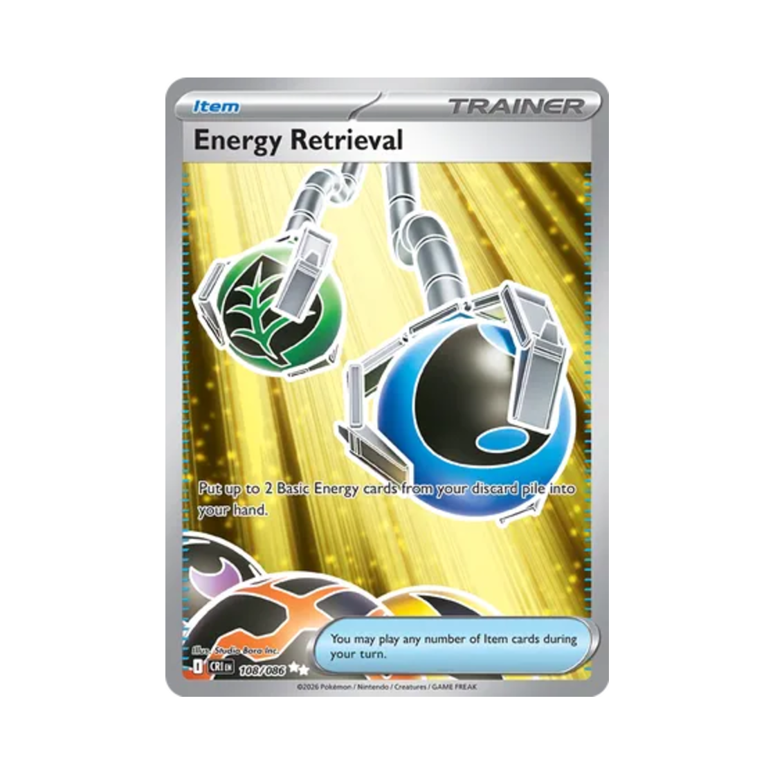 포켓몬 TCG 에너지 회수 SR 카오스 라이징 (영문판)(Pokemon TCG Energy Retrieval SR Chaos Rising (English Ver.)) - 1