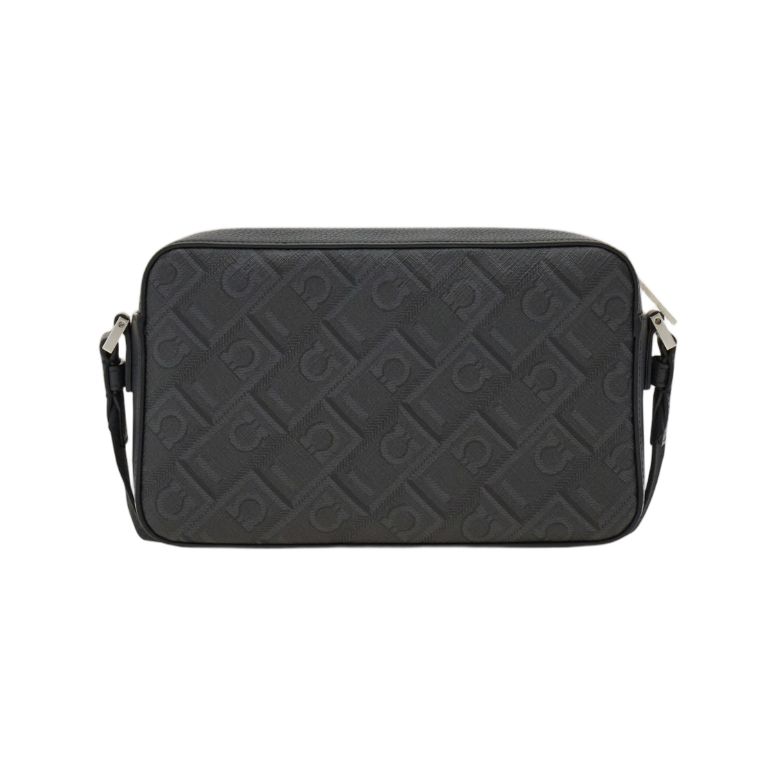 페라가모 모노그램 크로스바디백 블랙 그레이(Ferragamo Monogram Crossbody Bag Black Grey) - 3