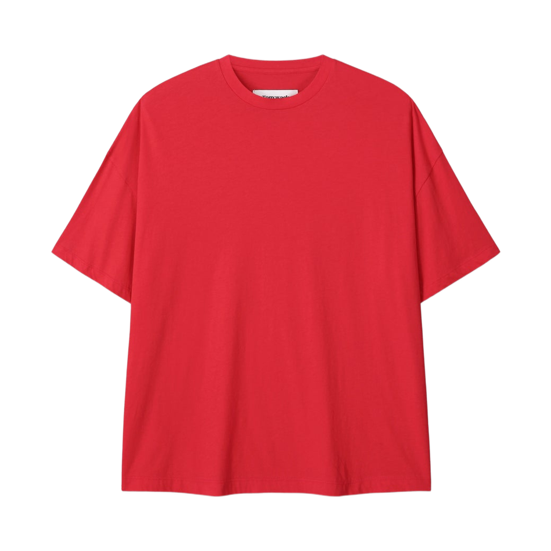 토니웩 코튼 캐시미어 릴렉스드 티셔츠 레드(Tonywack Cotton Cashmere Relaxed T-Shirt Red)