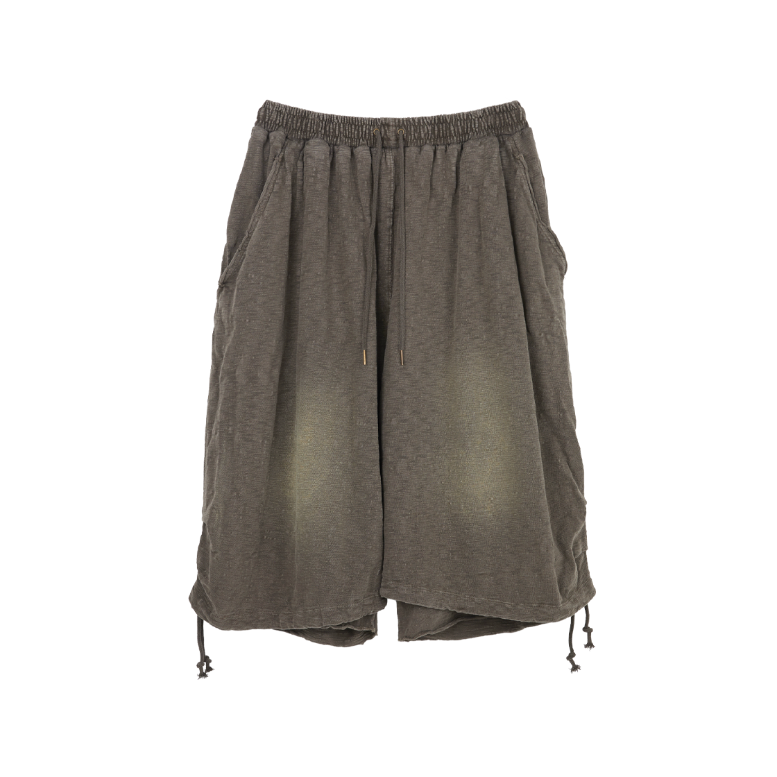 아마이유우츠 더블 크롭 팬츠 페이드 카키 브라운(Amaiyuutsu Double Cropped Pants Faded Khaki Brown)