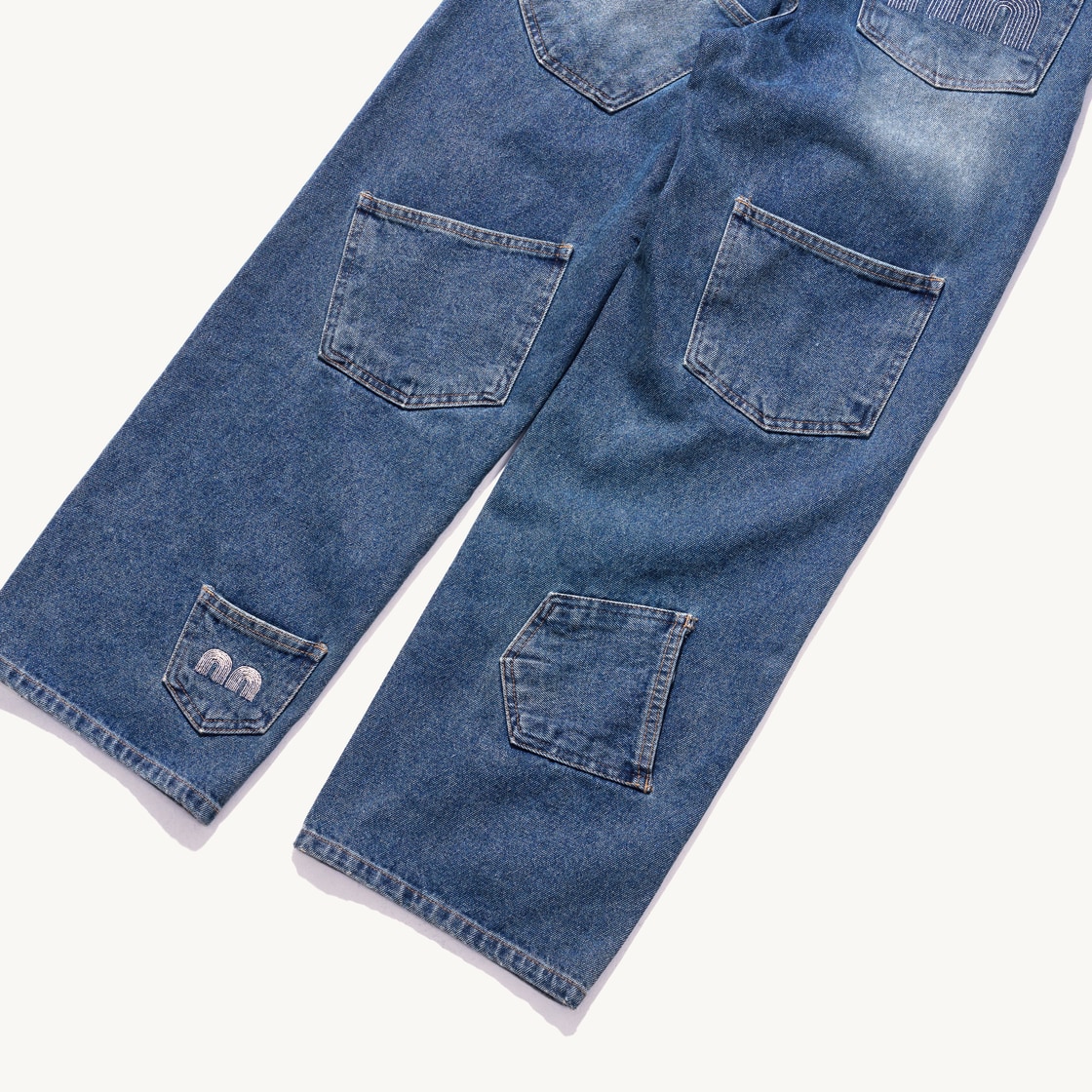 낫뉴 멀티 포켓 데님 워시드 블루(Not New Multi Pocket Denim Washed Blue) - 6