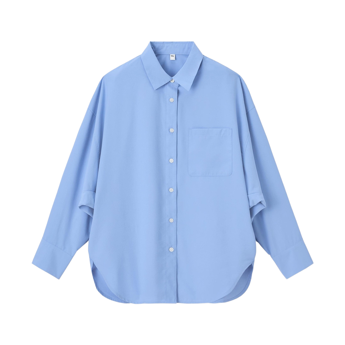 359080-63 (W) GU Dolman Sleeve Shirt Blue