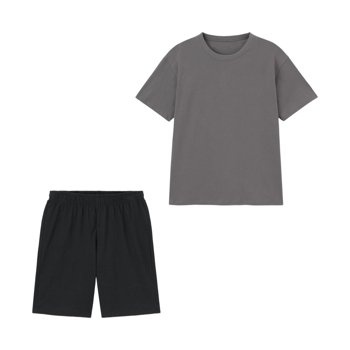 GU 코튼 컬러 라운지 세트 그레이(GU Cotton Color Lounge Set Gray)