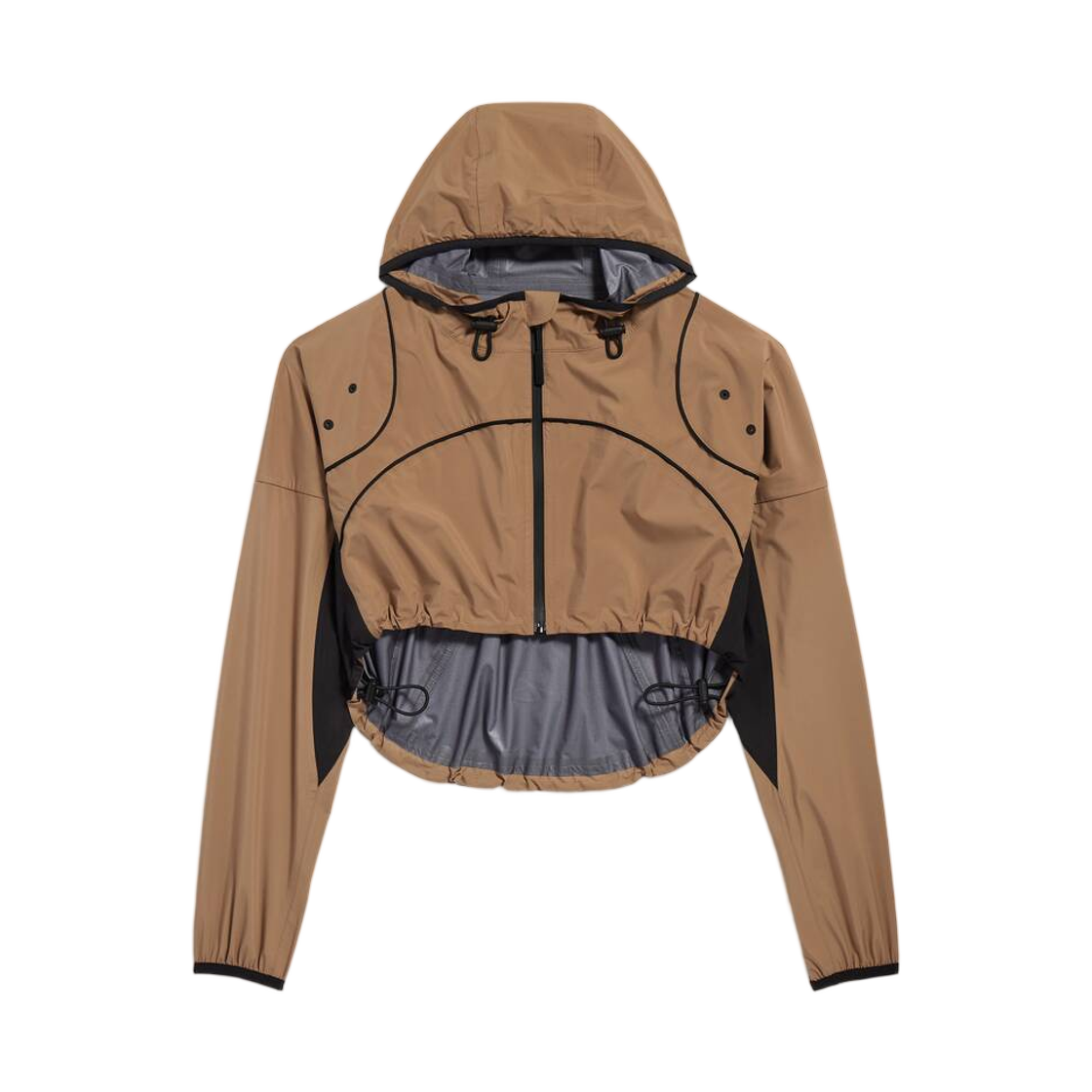 A0029XTUO412602 (W) Balenciaga Techwear Cropped Jacket Camel