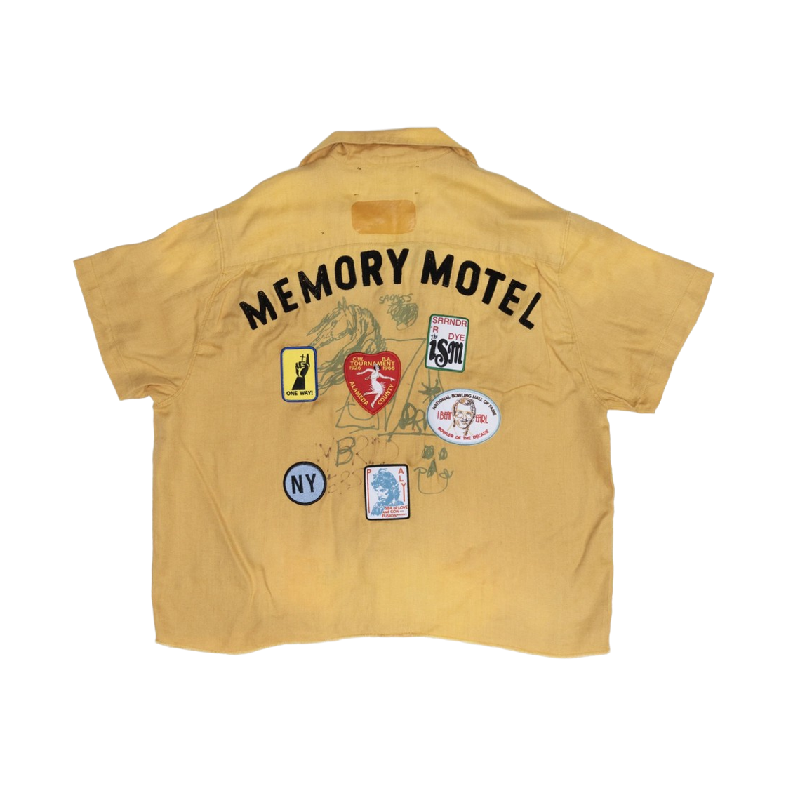 팔리 할리우드 몬타우크 볼링 셔츠 옐로우(Paly Hollywood Montauk Bowling Shirt Yellow) - 2