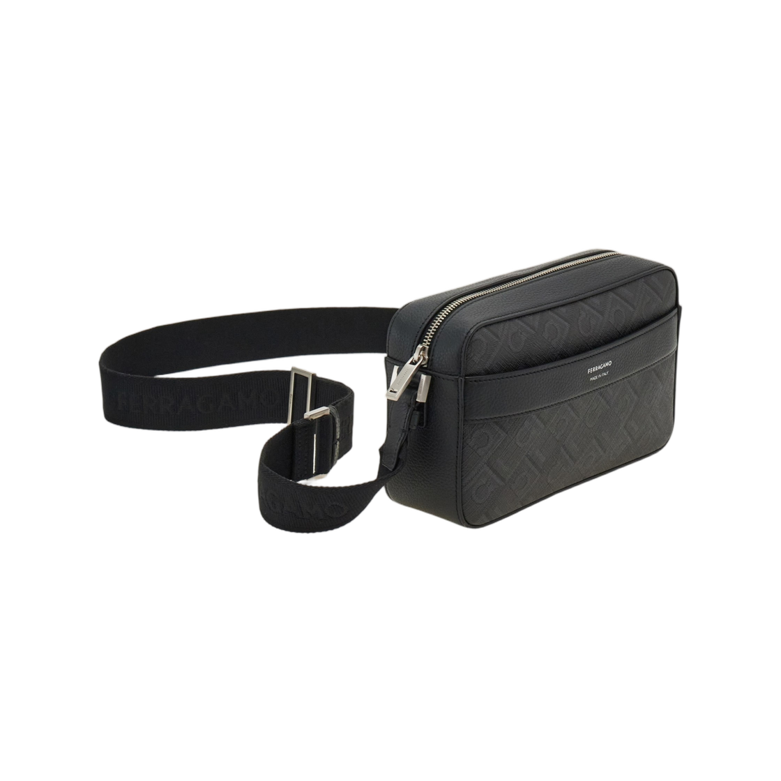 페라가모 모노그램 크로스바디백 블랙 그레이(Ferragamo Monogram Crossbody Bag Black Grey) - 2