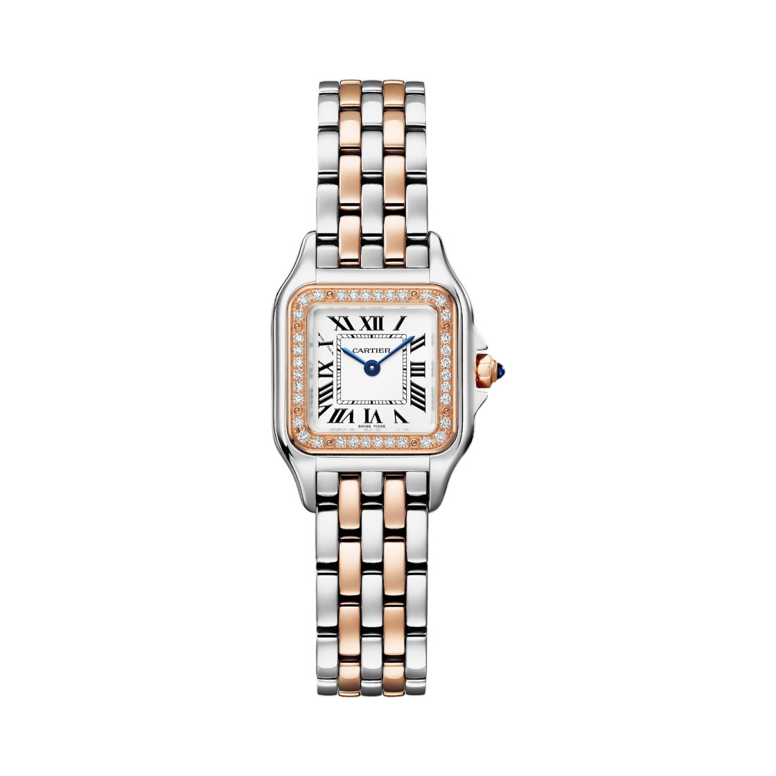 까르띠에 팬더 드 까르띠에 워치 핑크 골드 스틸 다이아 셋팅 핑크 골드 스틸(Cartier Panthere De Cartier Watch Pink Gold Steel Diamond-Set Pink Gold Steel) - 1