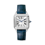 Cartier Santos-Dumont Watch Steel Alligator Skin