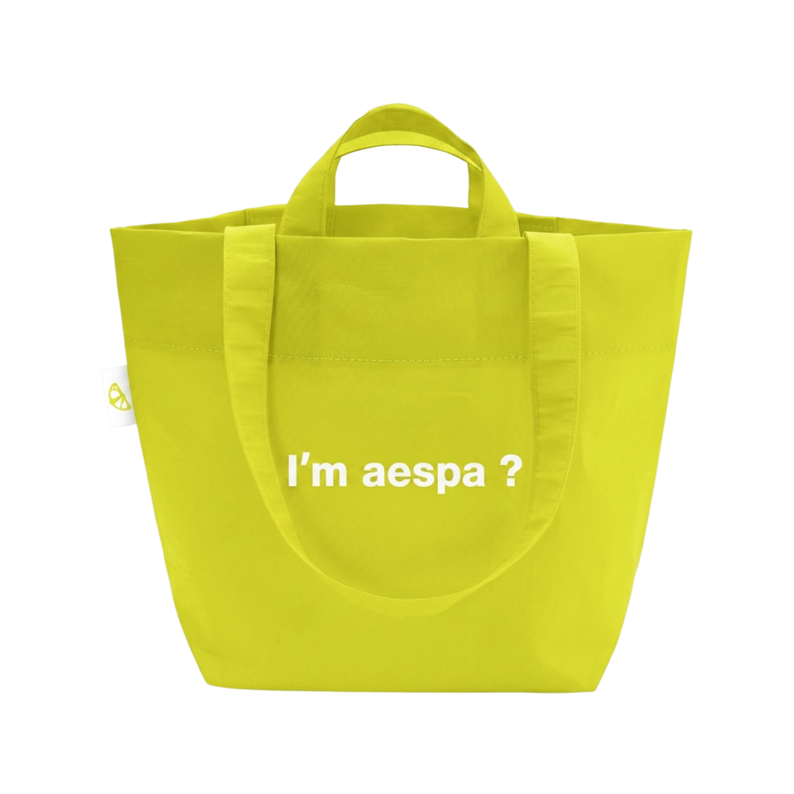 [KREAM 단독] 아임도넛 x 에스파 아임 에스파 ? 리유저블 백 레몬라임([KREAM 단독] I'm donut x aespa i'm aespa ? REUSABLE BAG Lemon Lime) - 1