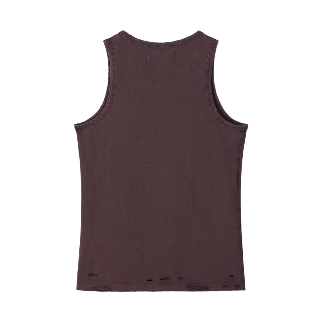 (W) 토니웩 핸드 디스트레스드 레귤러 탱크탑 번트 마론((W) Tonywack Hand Distressed Regural Tank Top Burnt Marron) - 2