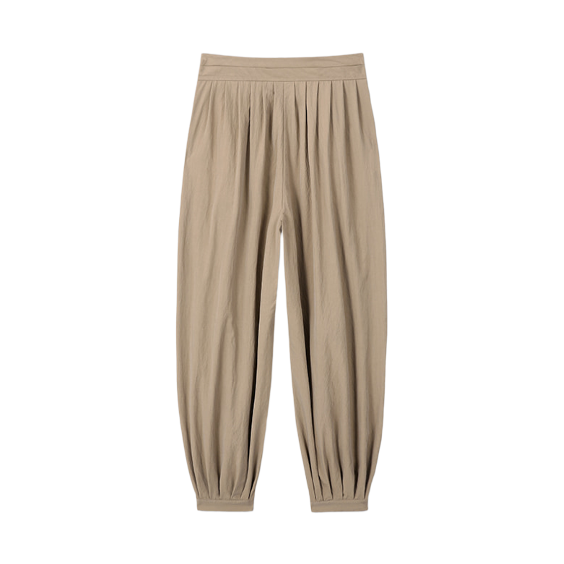 (W) 토니웩 플리츠 볼류미너스 팬츠 베이지((W) Tonywack Pleated Voluminous Pants Beige) - 2