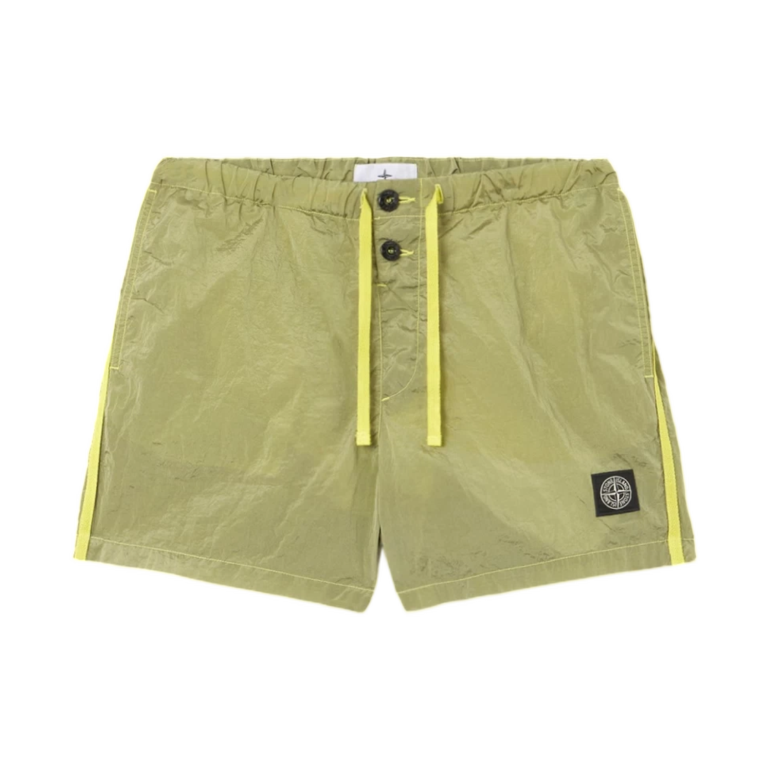 L1S15B1000-03S0043-V0031 Stone Island B100003 Nylon Metal In Econyl Slim-Fit Swim Shorts with Pockets Lemon - 26SS
