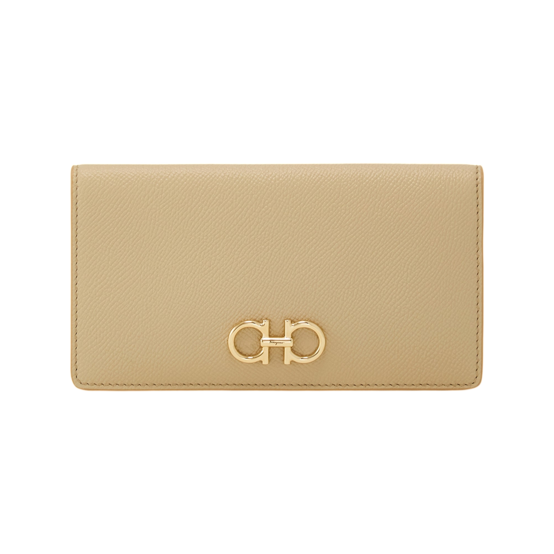 22D779-779462 Ferragamo Gancini Continental Wallet Stone