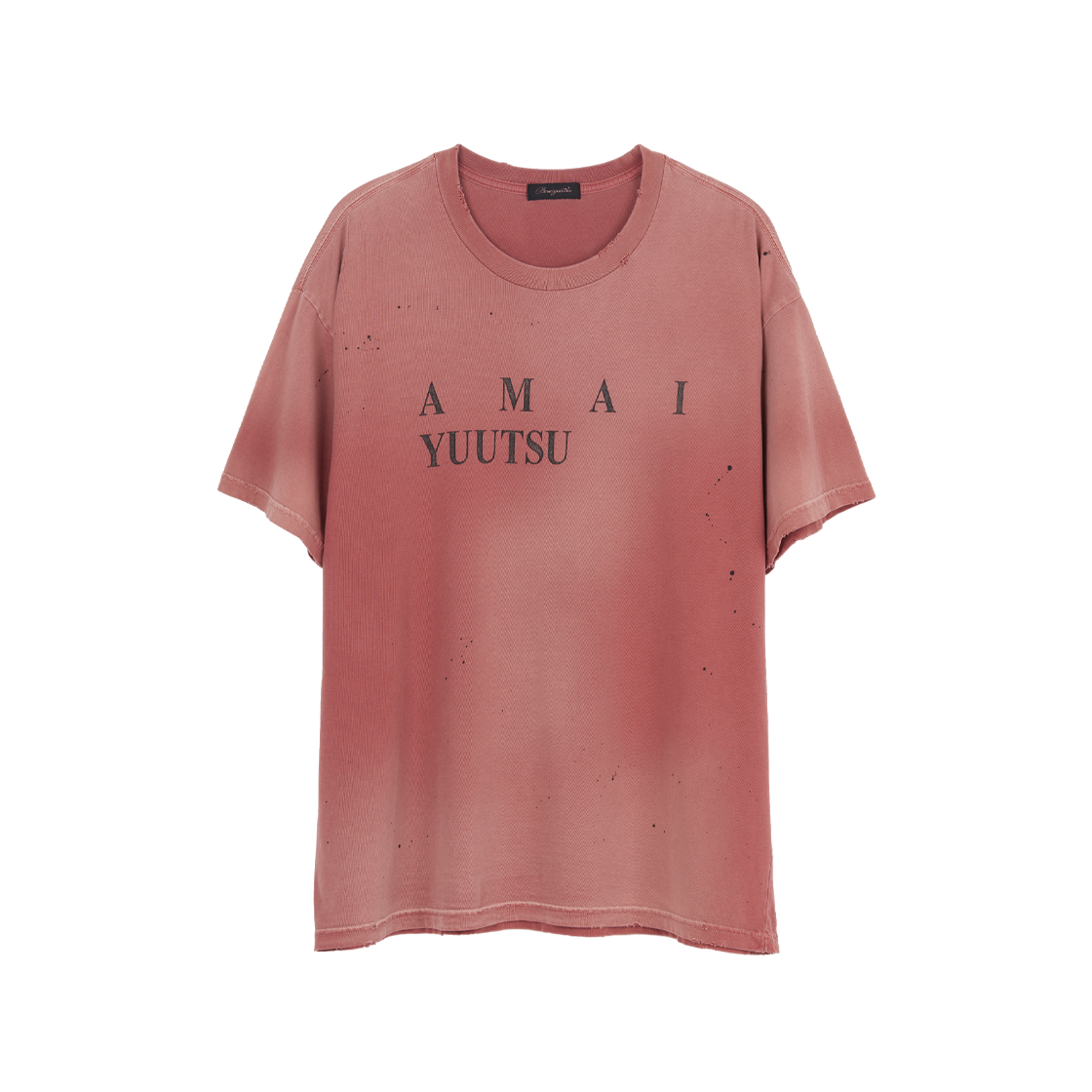아마이유우츠 페이드 로고 티 페이드 레드(Amaiyuutsu Faded Logo Tee Faded Red)
