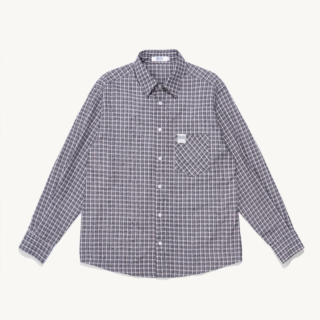 낫뉴 nn 라벨 부클 셔츠 그레이(Not New nn Label Boucle Shirts Grey) - 5