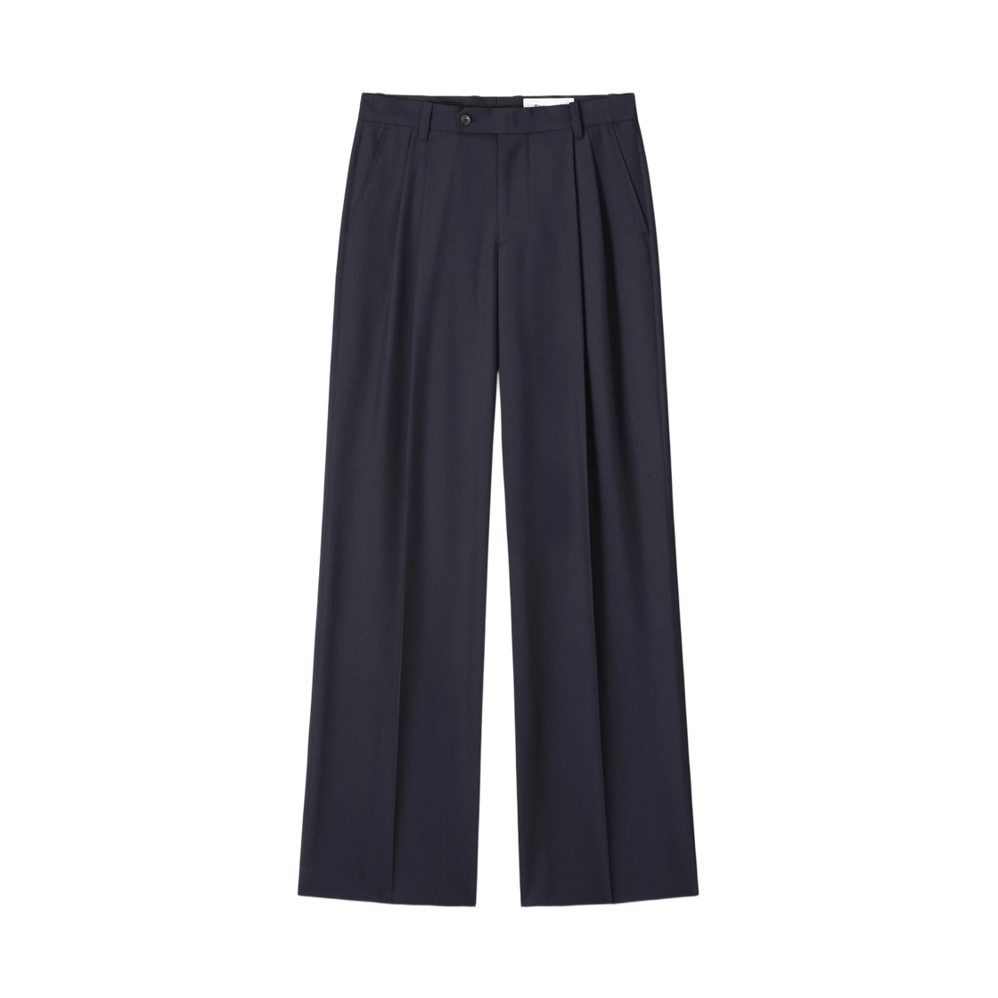 토니웩 트로피컬 울 로우 라이즈 플리츠 트라우저 네이비(Tonywack Tropical Wool Low Rise Pleated Trousers Navy)