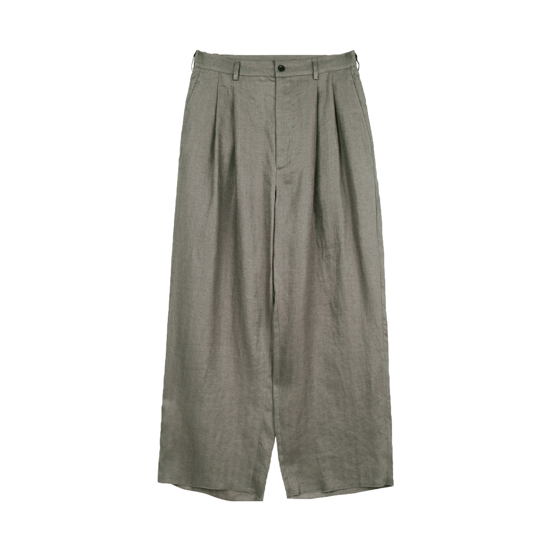 아마이유우츠 헤링본 린넨 트라우저 카키 브라운(Amaiyuutsu HBT Linen Trousers Khaki Brown)