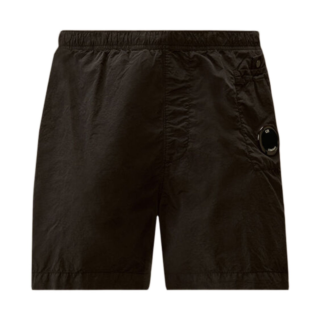 C.P. 컴퍼니 플랫 나일론 렌즈 스윔 쇼츠 블랙 - 26SS(C.P. Company Flatt Nylon Lens Swim Shorts Black - 26SS)