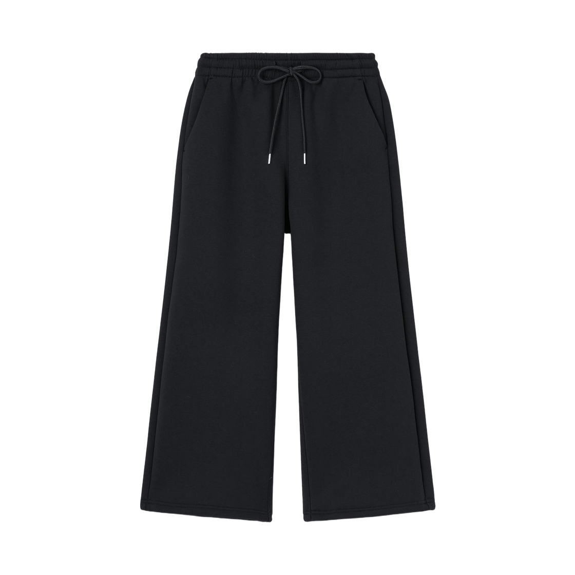 359072-09 (W) GU Puff Sweat Baggy Pants +EC Shorter Length Black