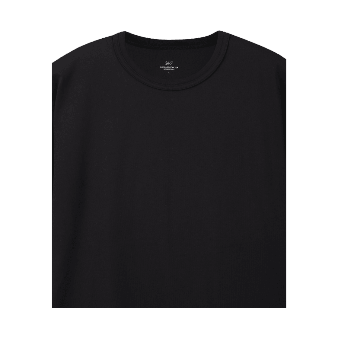 24/7 수피마 40수 아스킨 더블니스 티셔츠 블랙(24/7 Series Supima 40'S Askin Doubleness H/S Tee Black) - 3