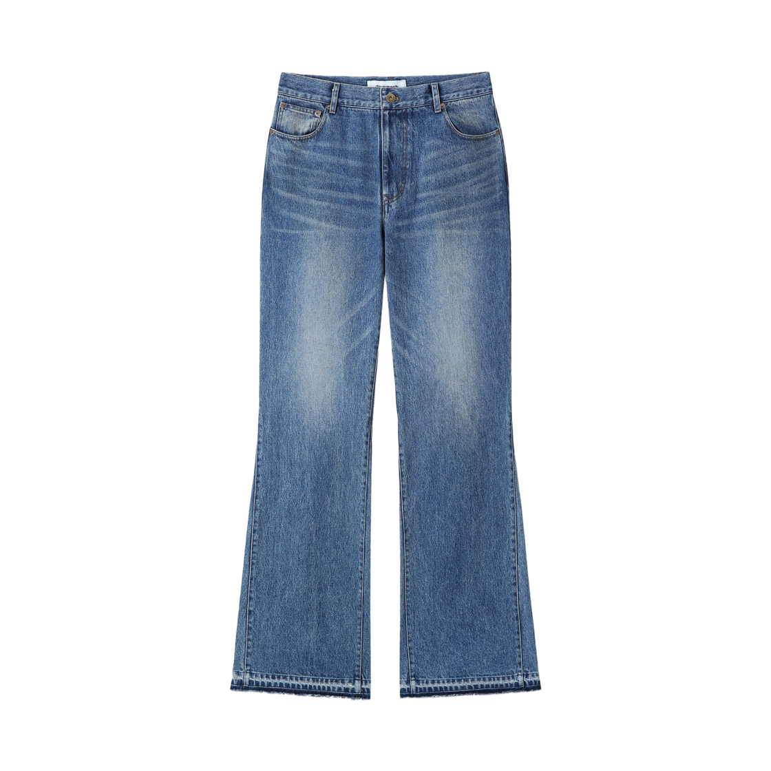 토니웩 플레어 레그 리컨스트럭티드 데님 진 빈티지 블루(Tonywack Flared Leg Reconstructed Denim Jeans Vintage Blue) - 1