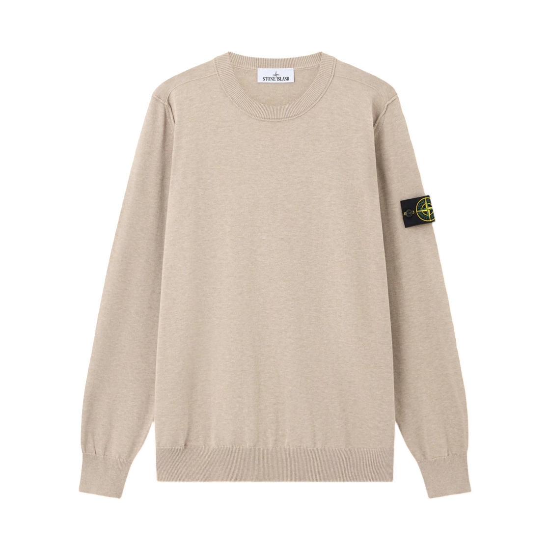 L1S1551000-53S00B2-V0M9A Stone Island 5100053 Soft Organic Cotton Crewneck Jumper with Rolled Edge Seams - 26SS
