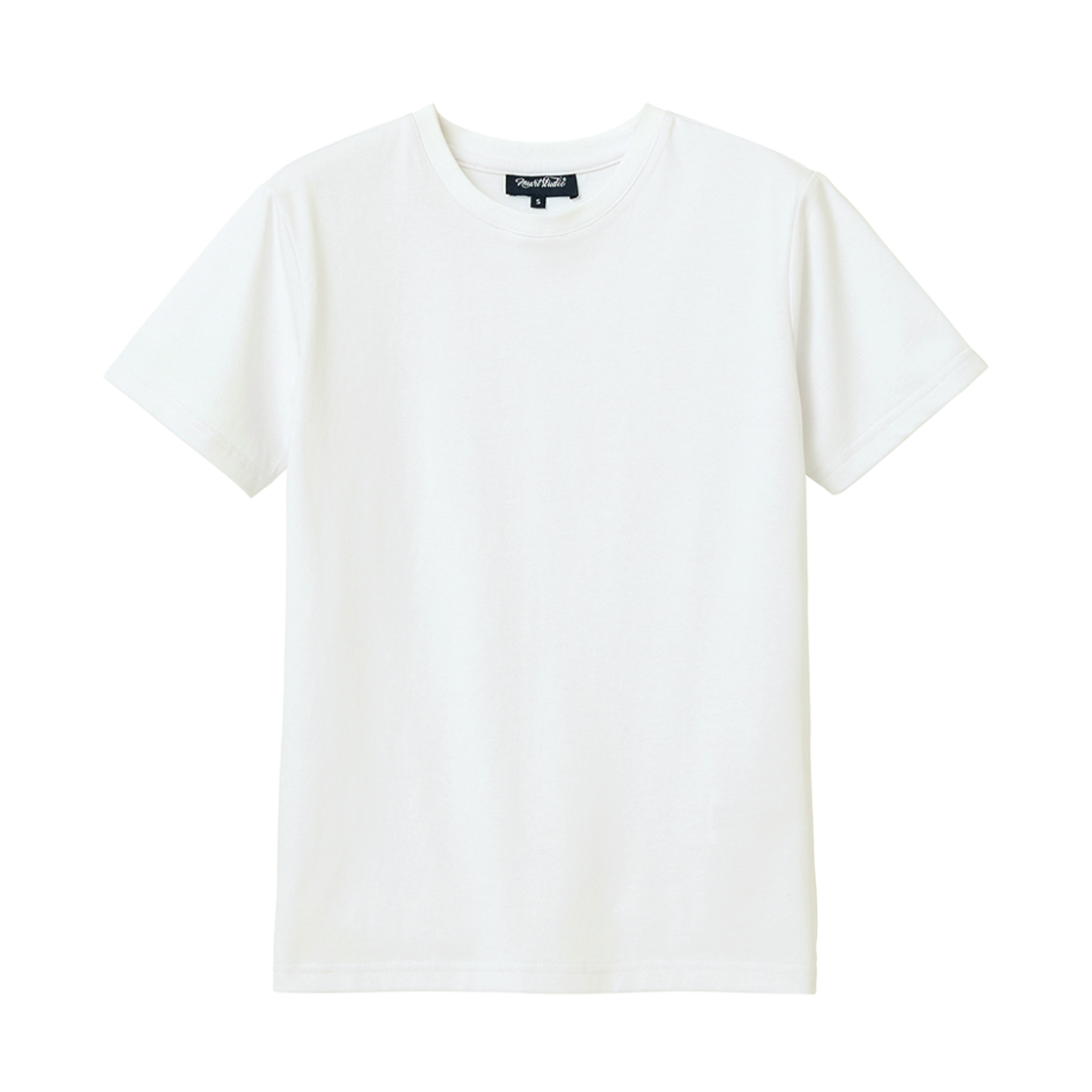 누아트스튜디오 우먼 솔리드 반팔 티셔츠 크림(NUART STUDIO Women’s Solid Short Sleeve Cream) - 1