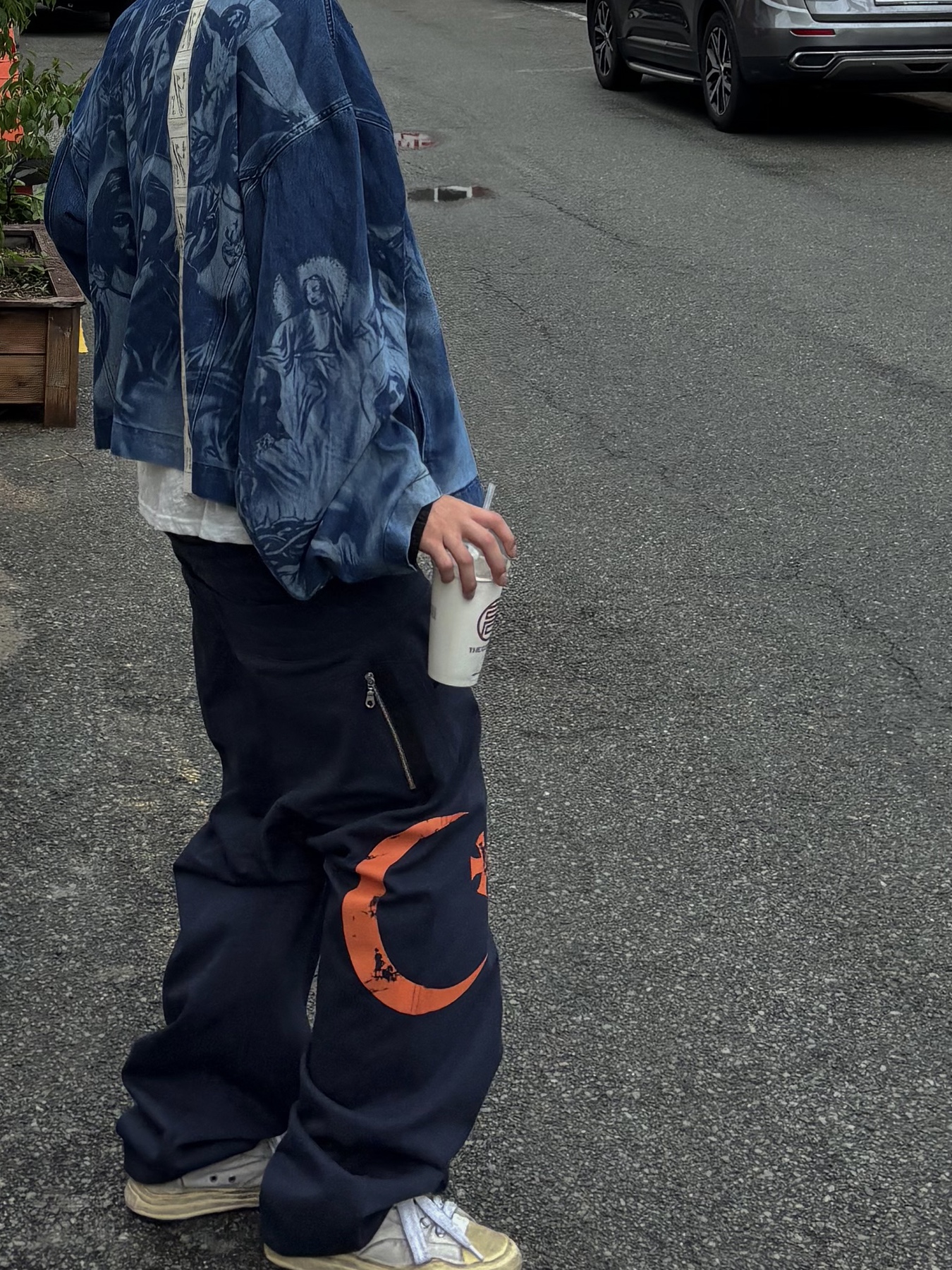 Wapworks Layered Waist System Sweatpants Navy, Not New Nn Label Stripe Beanie Navy 착용 스타일 - 5