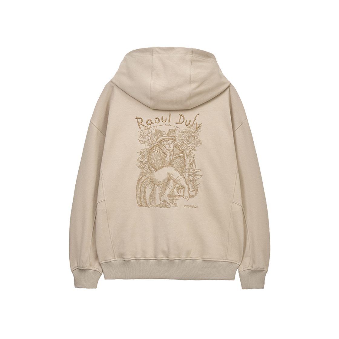 지오송지오 컬렉션 스플린 엠브로이드 후드 베이지 BI2TS205BE(ZIOSONGZIO COLLECTION Spleen Embroidered Hood Beige) - 1